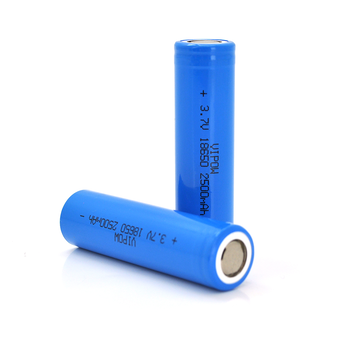 Акумулятор 18650 Li-Ion Vipow ICR18650 FlatTop, 2500mAh, 3.7V, Blue Зображення