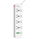 Мережевий фільтр LDNIO SC4408, 4 Розетки + 4 USB, 2 м, перетин 3х0,75мм, White, Box Зображення