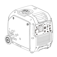 Генератор інверторний БЕНЗИНОВИЙ Matari М6500I (6 kW), однофазний, 220V, 50Hz, об'єм бака 13,5л, електростартер (без АКБ) Зображення