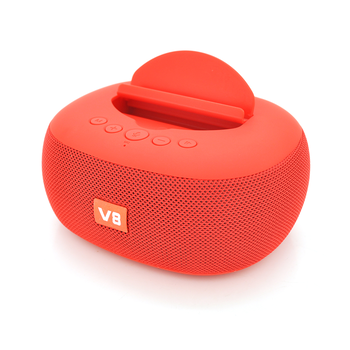 Колонка DV08 Bluetooth 4.1 до 10m, 2х5W, 4Ω, 1200mAh, ≥90dB, TF card/USB, DC 5V, Red Зображення