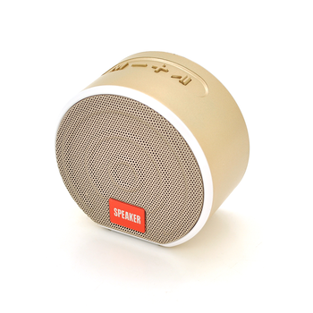 Колонка T8 Bluetooth 4.1 до 10m, 1х3W, 4Ω, 600mAh, ≥90dB, TF card/USB, DC 5V, Gold Зображення