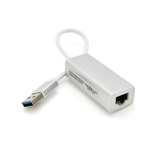 Контролер USB 3.0 to Ethernet VEGGIEG U3-S02 - Мережевий адаптер 100/1000Mbps з проводом, RTL-8152B, White, Metal, Blister-Box Изображение