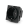 Розетка врізна з заземленням E-08, Input: AC 100-250V 16A, Black Изображение