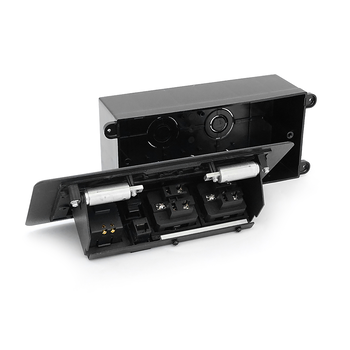 Розетка для підлоги висувна із заземленням J29L, дві розетки + 2 * USB + 2* RJ45, Input: AC 100-250V 16A, Black Зображення