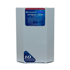 Стабілізатор напруги теристорний OPTIMUM LV 20 (20000Вт) 220В, стабілізація 95-220, 12 ступенів Зображення