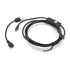 2 в 1 MicroUSB/PC HD ендоскоп, міні камера 7.0 мм, м'який провод, 1,5м Изображение