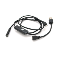 2 в 1 MicroUSB/PC HD ендоскоп, міні камера 7.0 мм, м'який провод, 1м Изображение
