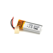 Літій-полімерний акумулятор 4*10*25mm (Li-ion 3.7В 200мА·год) Зображення