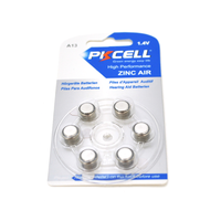 Батарейка повітряно цинкова PKCELL 1.4V ZA312, 6 штук у блістері, ціна за блістер, Q Зображення