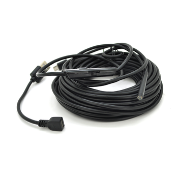 Універсальний ендоскоп 3в1 (USB/MicroUSB/Type-C) для смартфона/ПК, камера 5.5мм, м'який кабель 10м, з LED-підсвічуванням, IP67 Зображення