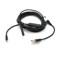 2 в 1 MicroUSB/PC HD ендоскоп, міні камера 7.0 мм, м'який провод, 3,5м Изображение