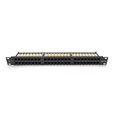 Патч-панель Ritar 48 портiв UTP DUAL кат 5Е 19 "1U НЕ екранована чорна Q10 Изображение