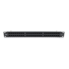 Патч-панель Merlion 48 портiв UTP DUAL кат 6 19 "1U НЕ екранована чорна Q10 Изображение