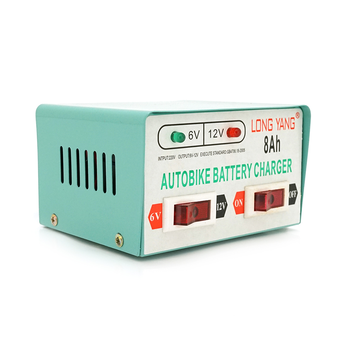 Автомобільне ЗУ 6V/12V 8А, з індикацією, AC 200V-240V, DC 6V-12V/0.9A + крокодили, Q20 Зображення