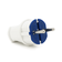 Вилка з заземленням 10 / 16А 250V A712, White, Q20 Зображення