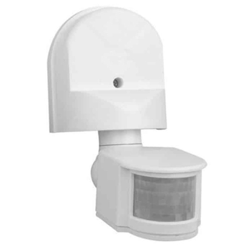 Датчик руху + сутінковий 1000W 220-240V IP44 180 градусів. 140x115x60мм. білий Зображення