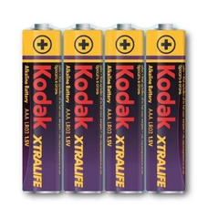 Батарейка лужна KODAK XTRALIFE LR03, ААА, 4шт в shrink, ціна за shrink Изображение