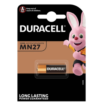 Батарейка лужна DURACELL MN27 BLN, 1шт в блістері, ціна за блістер Зображення