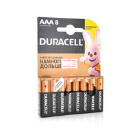 Батарейка лужна DURACELL LR03 (ААА) MN2400, 8шт в блістері, ціна за блістер Зображення