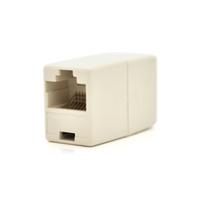 З'єднувач RJ45 8P8C мама/мама RJ45 для з'єднання кабелю, бежевий, Q100 Изображение