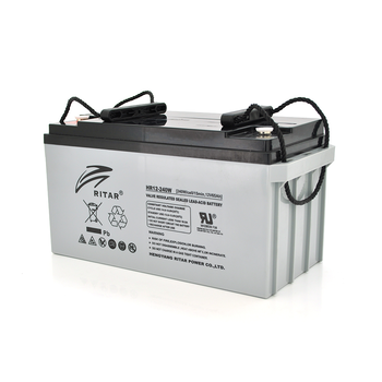 Акумуляторна батарея AGM RITAR HR12240W, Gray Case, 12V 65.0Ah ( 350 х 167 х 182 (182 ) 19.50 kg Q1/48 Изображение