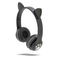 Бездротові Bluetooth навушники Cat Ear VZV-23M Led, Black Зображення