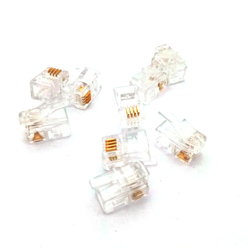 Коннектор RITAR RJ-12 4P4C UTP Cat-3 (100 шт / уп.) Q100 Изображение