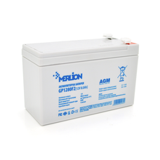 Акумуляторна батарея MERLION AGM GP1280F2 12 V 8,0 Ah (150 x 65 x 95 (100)) White Q10/420 Зображення