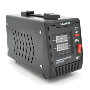 Стабілізатор напруги релейний Green Wave Mauser 500VA (350Вт), 1xShuko, DC140-260V, AC220±8%, BOX, Q4 Изображение