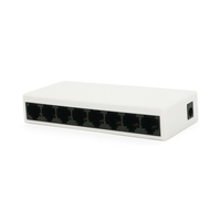 Комутатор Merlion MS1008 8 портів Ethernet 10/100 Мбіт/сек. DC 5V. Блок живлення 5V у комплекті Q100 Зображення
