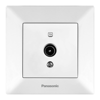 Розетка Panasonic Arkedia Slim ТV 0 втрат, біла Зображення