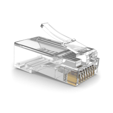 Конектор RITAR PREMIUM PLUS RJ-45 8P8C Cat-5 (100 шт / уп.) Q100 (позолочені контакти) Изображение