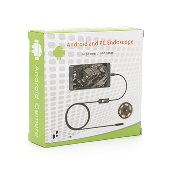 Універсальний ендоскоп 3в1 (USB+MicroUSB/Type-C) для смартфона/ПК, камера 5.5мм, м'який кабель 3,5м, з LED-підсвічуванням, IP67 Зображення