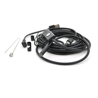 Універсальний ендоскоп 3в1 (USB+MicroUSB/Type-C) для смартфона/ПК, камера 5.5мм, м'який кабель 3,5м, з LED-підсвічуванням, IP67 Изображение