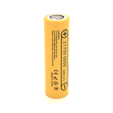 Акумулятор 21700 Li-Ion LiitoKala Lii-50E, 5000mAh (4700-5100mAh, 15A, 3.7V (2.5-4.2V), Yellow, PVC BOX Изображение