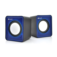 Колонки 2.0 Kisonli V310 для ПК і ноутбука, USB + 3.5mm, 2x3W, 20Hz- 20KHz, Blue, BOX, Q100 Зображення