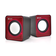 Колонки 2.0 Kisonli V310 для ПК і ноутбука, USB + 3.5mm, 2x0,5W, 20Hz- 20KHz, Red, BOX, Q100 Зображення