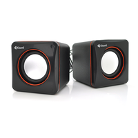 Колонки 2.0  Kisonli V400 для ПК і ноутбука, USB + 3.5mm, 2x1,5W, 20Hz- 20KHz, Black, BOX, Q80 Зображення