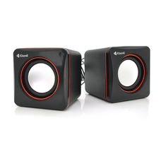 Колонки 2.0  Kisonli V400 для ПК і ноутбука, USB + 3.5mm, 2x1,5W, 20Hz- 20KHz, Black, BOX, Q80 Изображение