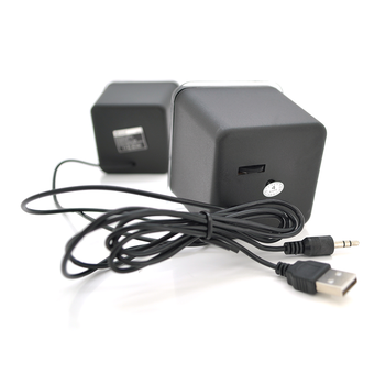 Колонки 2.0 Kisonli V410 для ПК і ноутбука, USB + 3.5mm, 2x1.5W, 20Hz- 20KHz, Black, BOX, Q80 Зображення