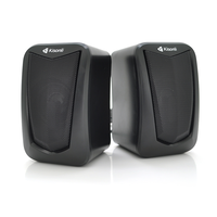 Колонки 2.0 Kisonli KS-06, для ПК і ноутбука, USB + 3.5mm, 2x3W, 20Hz- 20KHz, Black, BOX, Q50 Изображение