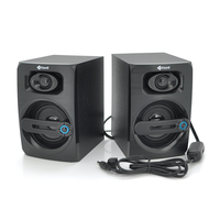 Колонки 2.0 Kisonli T-010 для ПК і ноутбука, USB + 3.5mm, 2x3W, 20Hz- 20KHz, Black, BOX, Q30 Зображення