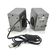 Колонки 2.0 Kisonli T-007 для ПК і ноутбука, USB + 3.5mm, 2x3W, 20Hz- 20KHz, Gray, BOX, Q40 Зображення