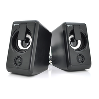 Колонки 2.0 Kisonli L-1010 для ПК та ноутбука, USB + 3.5mm, 2x3W, 20Hz-20KHz, Black, BOX, Q50 Изображение