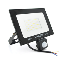 Прожектор LED з датчиком руху Vg-50W, IP65, 6500K, 2700Лм. Box Изображение
