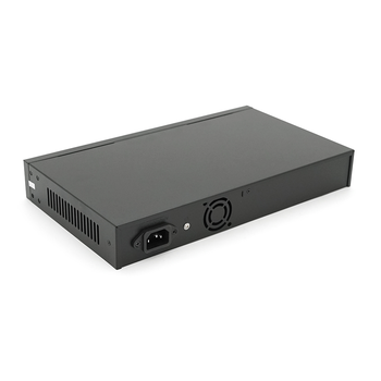 POE комутатор Merlion 16 POE 10/100 + 1 Single Fiber Tx 1310nm 20km + 2 RJ45 10/100/1000+ вбудований блок живлення 52V 4.8A Изображение
