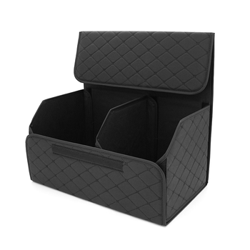 Складаний шкіряний автомобільний органайзер 540*320*300, Black Зображення
