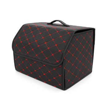 Складаний шкіряний автомобільний органайзер 400*320*300, Black-Red Зображення