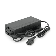 Зарядний пристрій Jinyi для акумуляторів Li-ion 48V2A(54,6V),13S,штекер Triangle plug (T-tipe/IEC/C13 N+L-),з індикацією,BOX Изображение