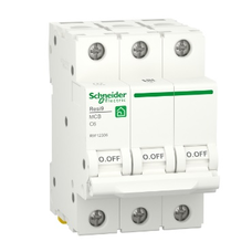 Автоматичний вимикач змінного струму  Schneider RESI9 6А, 3P, крива С, 6кА Изображение